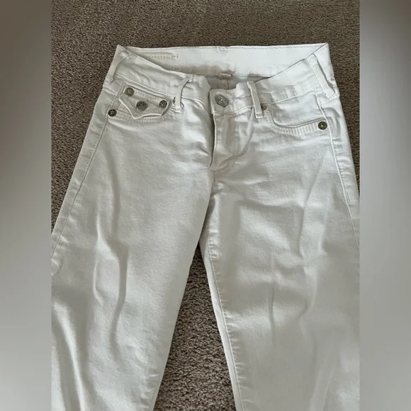 True Religion White Skinny Jeans – Size 24 - Picture 5 of 11